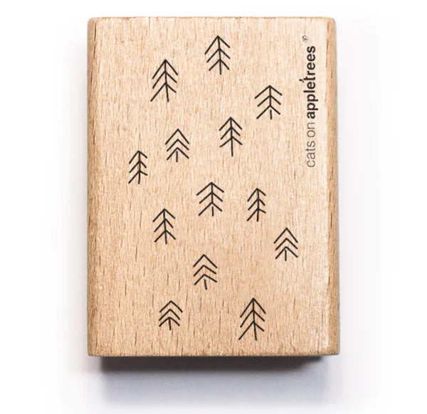 Stempel achtergrond boompjes