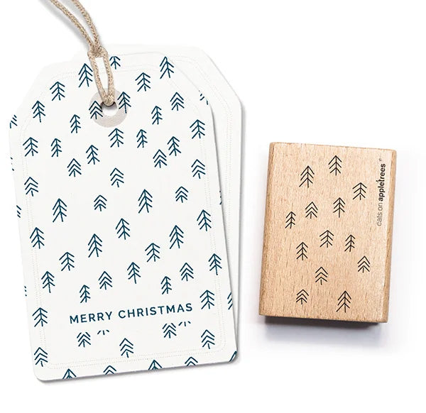 Stempel achtergrond boompjes