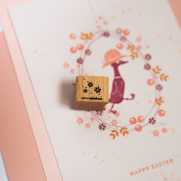 Mini Stempel bloemenwolk