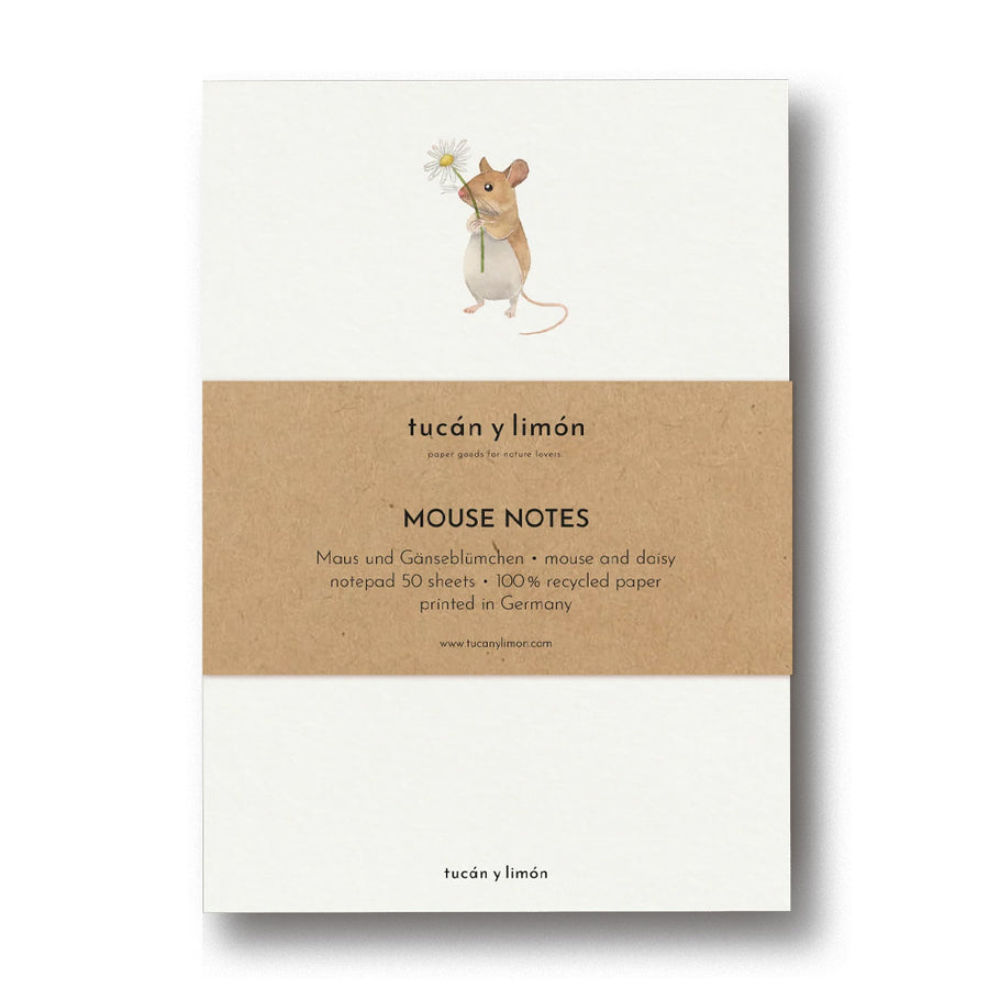Notitieblok muis met madelief