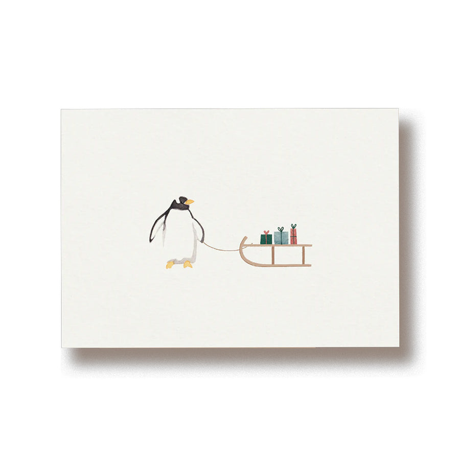 Pinguïn met slee