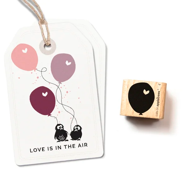Stempel Ballon 4 met hartje