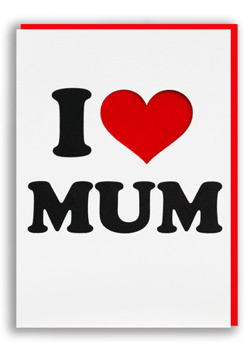 I love mum card