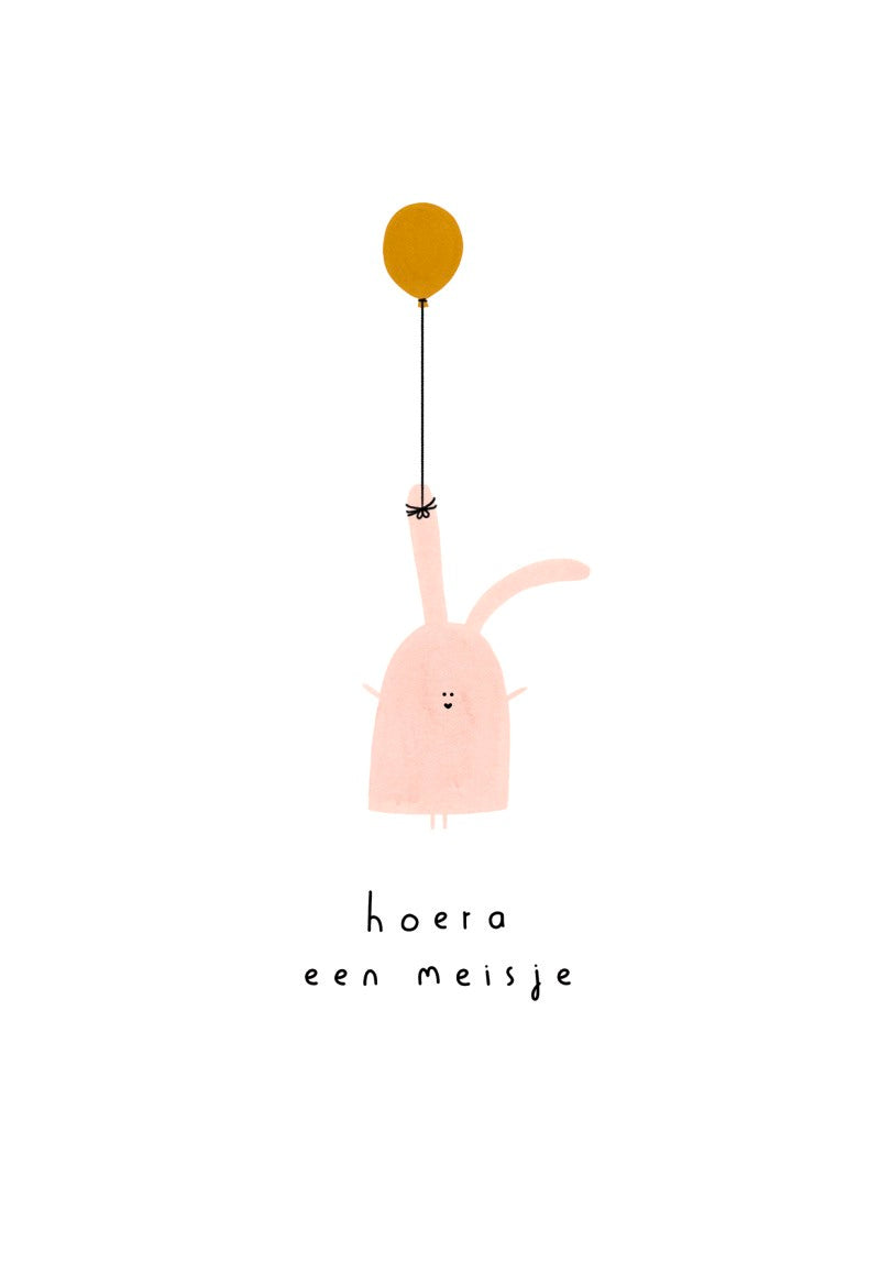 Hoera een meisje konijn