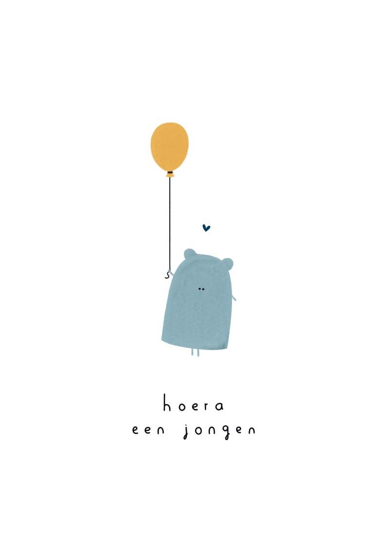 Hoera een jongen beer