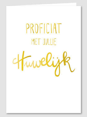 Proficiat met jullie huwelijk Gold