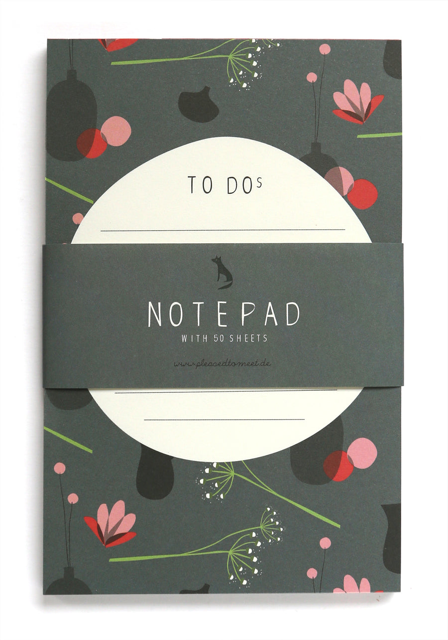 Flowers notepad